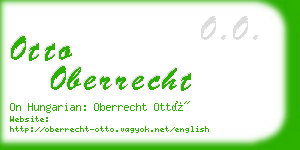 otto oberrecht business card